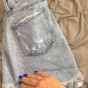 Pacsun Jean skirt size 23 I wear 25 and fits. Only worn a couple times